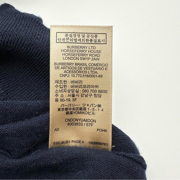 Burberry Merino Wool Elbow Patch Crewneck Sweater - Picture 16 of 16